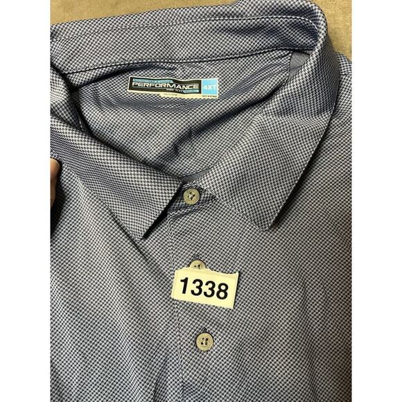 Roundtree and Yorke Performance MENS Short Sleeve Golf Polo Shirt Gray S 3XT - Picture 4 of 4